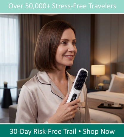 Cordless Mini Hair Straightener Brush